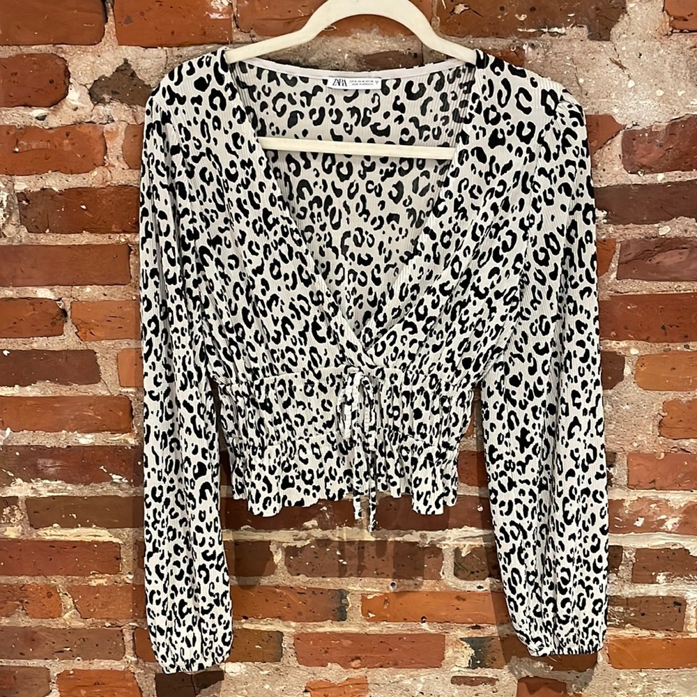 ZARA Leopard Print Top